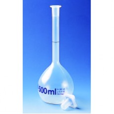 Volumetric flask with stopper in PMP, Class A