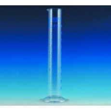 Cilindro graduato, forma alta, cl.A, Vetro Borosilicato 3.3, graduazioni Blu