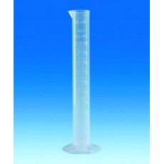 Graduated cylinder, PP, class B, molded graduations, tall form